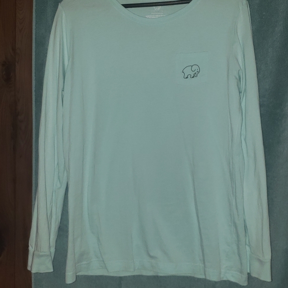 Ivory Ella Baby Blue Long Sleeve Tee - Picture 2 of 3